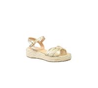 IVACHY Women's Braided Wedge Sandals - Espadrille Platform in Gold | Size: 5 IVACHY Gold 5
