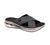 IVACHY Women's Comfort Criss-Cross Slide-On Sandals - Stylish Ease for Every Step- Available UK Size 3 to 7.5 UK Black