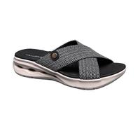 IVACHY Women's Comfort Criss-Cross Slide-On Sandals - Stylish Ease for Every Step- Available UK Size 3 to 7.5 UK Black