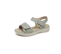 IVACHY Women's Adjustable Strap & Cushioned hook & loop Comfort Wedge Sandals in Green | Size: 6 IVACHY Green 6