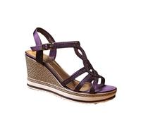 IVACHY Women's Crystal Sparkling Shine Espadrille Style Platform Wedge Sandals in Purple | Size: 5 IVACHY Purple 5