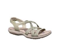 IVACHY Women's Elastic String Cushioned Sandals - Lightweight Platform Sandals with Pull-On Closure - Sizes 3-7.30 - Blue, Camel, Beige, Green