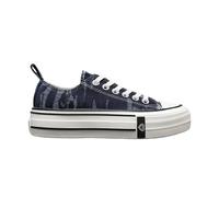 IVACHY Fashionable Women’s Platform Canvas Sneakers Classic Casual Chunky Thick-Soled Shoes Size UK