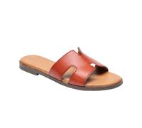 IVACHY Women's Flat Fashion Sandals - Cushioned Footbed, Elegant H-Shape in Brown | Size: 6 IVACHY Brown 6