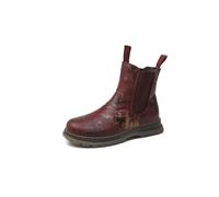IVACHY Women's Metallic Chelsea Ankle Boots Round Toe Chunky Sole | Chunky platform-style sole creates a contemporary Chelsea boot profile for city and weekend wear