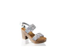 IVACHY Womens Sandal Ladies Wedge Woven Braided Block Heels Summer Espadrille Platform Shoes Size UK