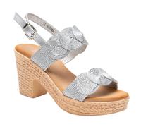 IVACHY Womens Sandal Ladies Wedge Woven Braided Block Heels Summer Espadrille Platform Shoes Size UK