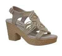 IVACHY Womens Shoes Summer Braided Strappy Beaded Espadrille Wedge Heels Sandals cushioning