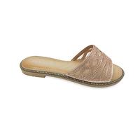IVACHY Womens Slider Ladies Diamante Slippers Sandal Crystal Slip-On Comfy Summer Shoes Holiday Size UK
