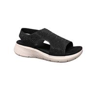 IVACHY Women's Sparkly Slingback Comfort Sandals with Rhinestones & Cushioned Sole in Black | Size: 7.5 IVACHY Black 7.5