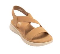 IVACHY Women's Sporty Comfort Sandals- Strappy Classic design- Pull On adjustable Elastic band - Cushioned Footbed 4 Colours