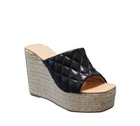 IVACHY Women's Summer Open Toe Espadrille Sandals with Woven Platform Wedge Heels