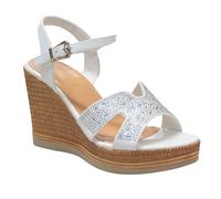 IVACHY Women's Summer Wedge sandals Diamond Sparkling Glitter Shoes Wedding Dressing Fashion shoes Espadrilles woven Platform Shoes