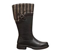IVACHY Women's Tall Winter Boots With Knit Cuff in Black | Size: 6 IVACHY Black 6