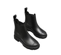 IVACHY Women's Waterproof Rain Boots Wellingtons Boots- Chelsea Boots in Black | Size: 3 IVACHY Black 3