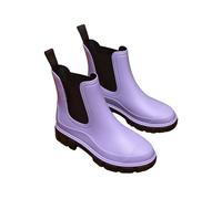 IVACHY Women's Waterproof Rain Boots Wellingtons Boots- Chelsea Boots in Purple | Size: 4 IVACHY Purple 4