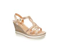 IVACHY Womens Wedge Ladies Crystal Sparkling Sandal Shine Espadrille Platform Shoes Size UK