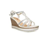IVACHY Womens Wedge Ladies Crystal Sparkling Sandal Shine Espadrille Platform Shoes Size UK