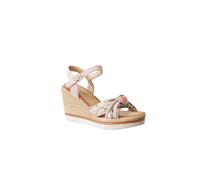 IVACHY Women's Wedge Sandals - Floral Tropical Design, Comfort Cushioned Footbed, Adjustable Ankle Strap - 8cm Wedge - Available in UK SIZE 3 TO 7.5