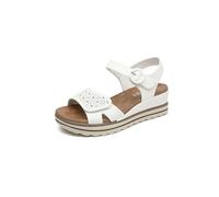 IVACHY Women's Wedge Sandals with Dual Adjustment System - Buckle Ankle Strap & Hook and Loop Toe Strap - Lightweight Platform Summer Walking Shoes - Open Toe Comfort Sandals for Ladies
