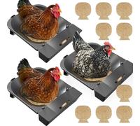 IVAHOU Roll Away Nesting Box for Chicken Coop, 3-Pack with 9 Coconut Fiber Pads, Automatic Egg Collection System (3Pack)