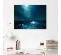 Ivan Aivazovsky " The Birth Of Aphrodite " Canvas Painting Art Picture Print Poster Wall Decor Home Interior Decoration(80x100cm/No Framed)