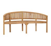 ivan banana shape garden seating bench large in natural