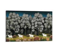 Ivan Generalic Painter Masterpiece Poster The Deer Wedding Picture Print Wall Art Painting Canvas Artworks Idea Room Aesthetic 20x30inch(50x75cm)
