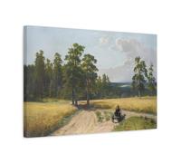 Ivan Ivanovich Shishkin Edge of the Pine Forest - Canvas Art Reproduction 60x40cm Horizontal / 3.175cm