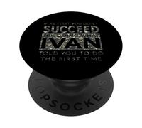 Ivan Name Funny Joke Christmas Birthday Dad Man Father Camo PopSockets Adhesive PopGrip