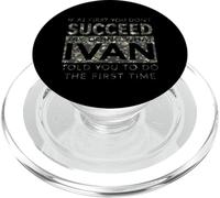 Ivan Name Funny Joke Christmas Birthday Dad Man Father Camo PopSockets PopGrip for MagSafe