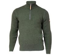 Ivanhoe of Sweden - Moritz Half Zip - Wool jumper size XL, olive