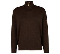 Ivanhoe of Sweden - NLS Elm Half Zip - Wool jumper size M, black/brown