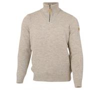 Ivanhoe of Sweden - NLS Elm Half Zip - Wool jumper size S, grey/sand