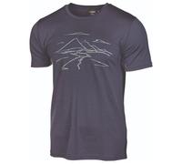 Ivanhoe of Sweden - Underwool Ceasar Mountain - Merino shirt size L, steelblue