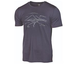 Ivanhoe of Sweden - Underwool Ceasar Mountain - Merino shirt size XXL, steelblue