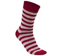 Ivanhoe of Sweden - Wool Sock Stripe - Merino socks size 35-38, red