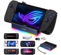 iVANKY 14-in-1 RGB Docking Station | for ROG Xbox Ally X/Steam Deck OLED, 4K@120Hz Foldable Dock with HDMI, USB 3.2, SD/TF Slots, 1Gbps Ethernet, 100W Charge