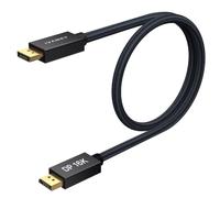 IVANKY 16K DisplayPort Cable 2.1, 80Gbps High Speed DP Cable Braided 1M