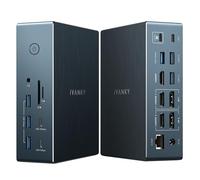 iVANKY 20-in-1 FusionDock Pro 2 DisplayLink Docking Station for MacBook Pro/Air with 180W Power Adapter, Triple 4K@60Hz Monitor Display Dock for M1/M2/M3/M4 Mac mini Air, 2.5GbE, 3*HDMI, 2*DP, 10Gbps