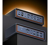 iVANKY 23-in-1 Intel Certified Thunderbolt 5 FusionDock Max 2, 120Gbps MacBook Docking Station, Triple 6K@60Hz Display for Mac M1-M5 Pro/Max, 140W PD, 2.5GbE, Cooling Fan (Incompatible with Windows)