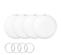 iVANKY FusionFinder for iPhone AirTag Smart Tag Air Tracker Item Finders for Apple Find My (iOS Only) Track Key, Wallet, Luggage, Bluetooth 5.2 Locator with Replaceable Battery, 85dB+, IP67, 4 Pack