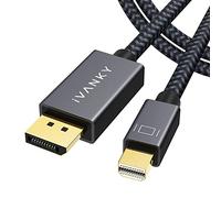 iVANKY Mini DisplayPort to DisplayPort Cable 8K 1m for MacBook, Surface | Compatible with Mini DP & Thunderbolt 2, MacBook Pro/Air | Supports 8K@60Hz, 4K@240Hz | Durable Nylon Braided Cable
