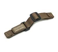 IVAPPON Hook Loop NATO Adjustable Nylon Watch Strap Swiss-Army Style Fastening Watchband (18mm, Khaki)