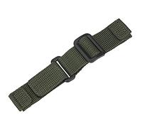 IVAPPON Hook Loop NATO Adjustable Nylon Watch Strap Swiss-Army Style Fastening Watchband(18mm,Olive)