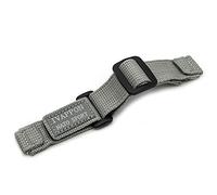 IVAPPON Hook Loop NATO Adjustable Nylon Watch Strap Swiss-Army Style Fastening Watchband (20mm, Grey)