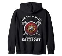 Ivar the Boneless - Kattegat Viking Shield Zip Hoodie