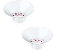 IVARONAL Flange Insert 2PCS 15mm Compatible with Momcozy Air1/W1/M9/M6/M5/S12 Pro/V1 Pro/V2 pro, Spectra/Medela/Elvie/NCVI/TSRETE/eufy/Lansinoh/Paruu/MomMed Breast Pump 24mm Shields/Flanges