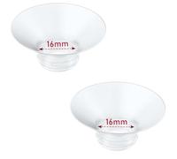 IVARONAL Flange Insert 2PCS 16mm Compatible with Momcozy Air1/W1/M9/M6/M5/S12 Pro/V1 Pro/V2 pro, Spectra/Medela/Elvie/NCVI/TSRETE/eufy/Lansinoh/Paruu/MomMed Breast Pump 24mm Shields/Flanges