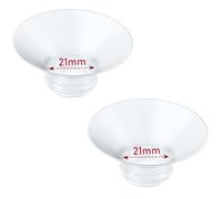 IVARONAL Flange Insert 2PCS 21mm Compatible with Momcozy M9/M6/M5/S12 Pro/V1 Pro/V2 pro, Spectra/Medela/Elvie/NCVI/TSRETE/eufy/Lansinoh/Paruu/MomMed Breast Pump 24mm Shields/Flanges (2pcs-21mm)
